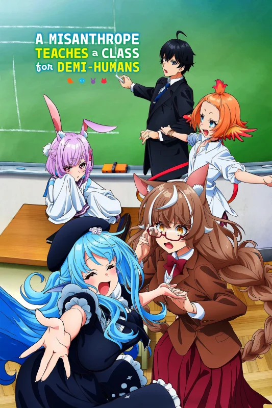 انمي Jingai Kyoushitsu no Ningengirai Kyoushi  الموسم الاول الحلقة 3